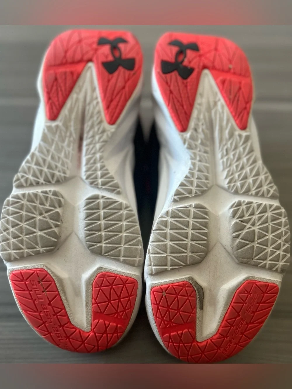 Under Armour Black and Red Kids' Training Sneakers